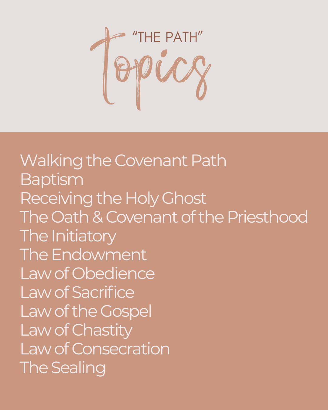 The Path: A Covenant Journey Back to Our Heavenly Home